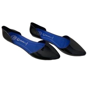 Jeffrey Campbell Black Patent Closed Toe Flats